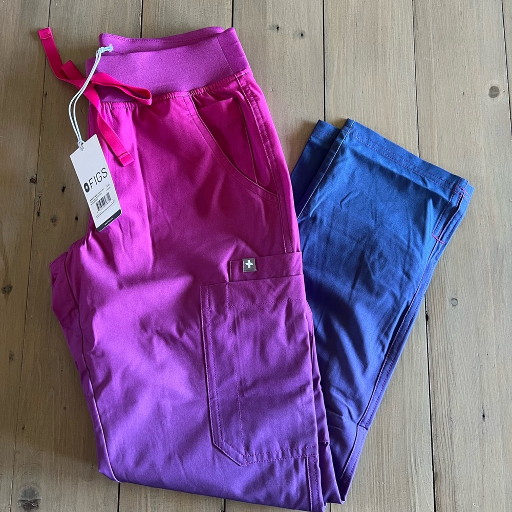 Figs Women’s Ombré FreeX Lined Yola Yoga Petite Pant Size XXS